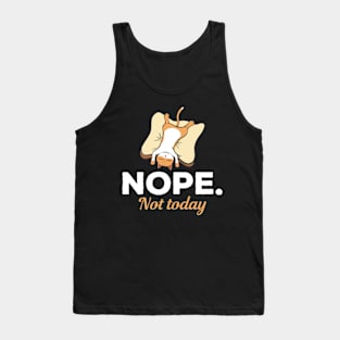 Nope Not Today Sleeping Cat Tank Top